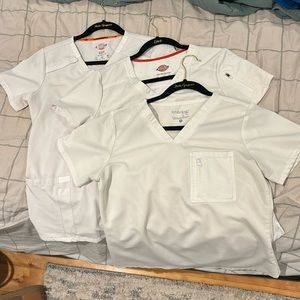 Dickies, Scrubology, and Cherokee white scrub tops